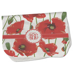 Poppies Burp Cloth - Fleece w/ Monogram
