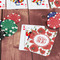 Poppies On Table with Poker Chips