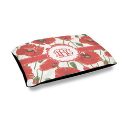 Poppies Outdoor Dog Bed - Medium (Personalized)
