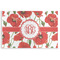Poppies Disposable Paper Placemats (Personalized)