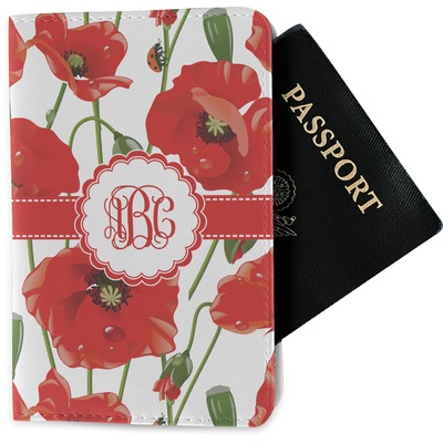 Poppies Passport Holder - Fabric (Personalized)