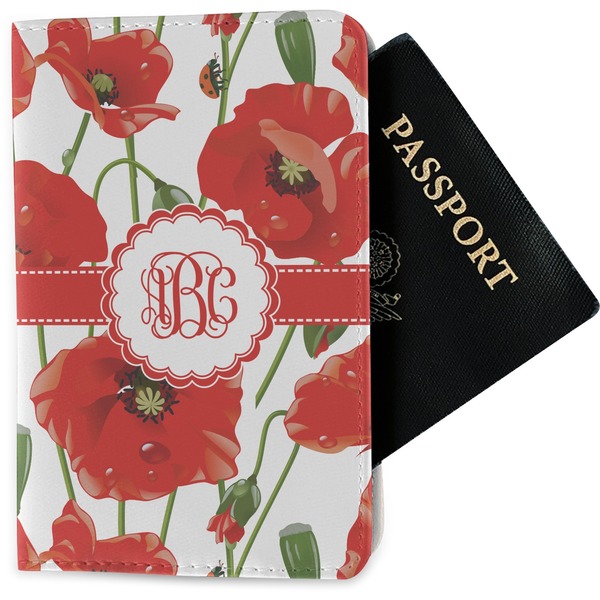 Custom Poppies Passport Holder - Fabric (Personalized)