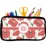 Poppies Neoprene Pencil Case (Personalized)