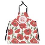 Poppies Apron Without Pockets w/ Monogram