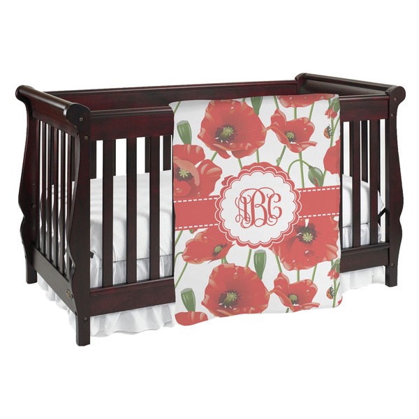Custom Poppies Baby Blanket (Personalized)