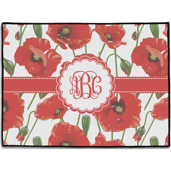 Custom Poppies Door Mat (Personalized)