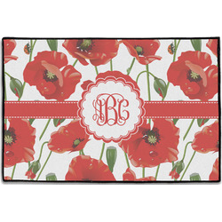 Poppies Door Mat - 36"x24" (Personalized)