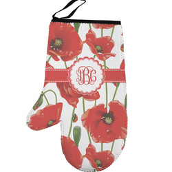 Poppies Left Oven Mitt (Personalized)