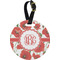 Poppies Personalized Round Luggage Tag