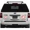 Poppies Personalized Square Car Magnets on Ford Explorer