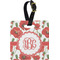 Poppies Personalized Square Luggage Tag