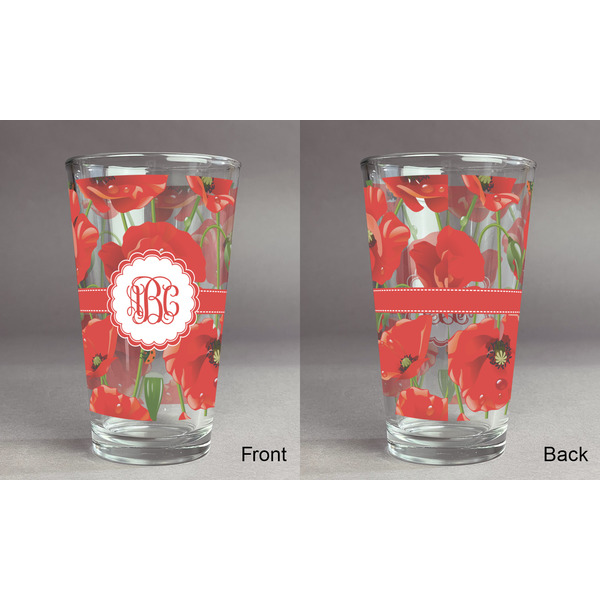 Poppies Pint Glass - Full Fill w Transparency - Approval
