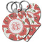 Poppies Plastic Keychain (Personalized)