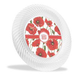 Poppies Plastic Party Dinner Plates - 10" (Personalized)
