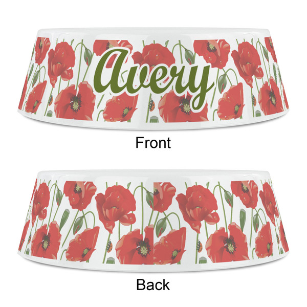 Poppies Plastic Pet Bowls - Small - APPROVAL