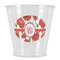 Poppies Plastic Shot Glass (Personalized)