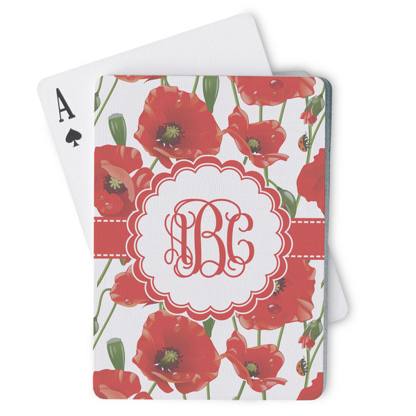 Custom Poppies Playing Cards (Personalized)