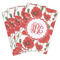 Poppies Playing Cards - Hand Back View