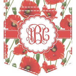 Poppies Iron On Faux Pocket (Personalized)