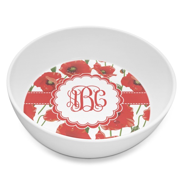 Custom Poppies Melamine Bowl - 8 oz (Personalized)
