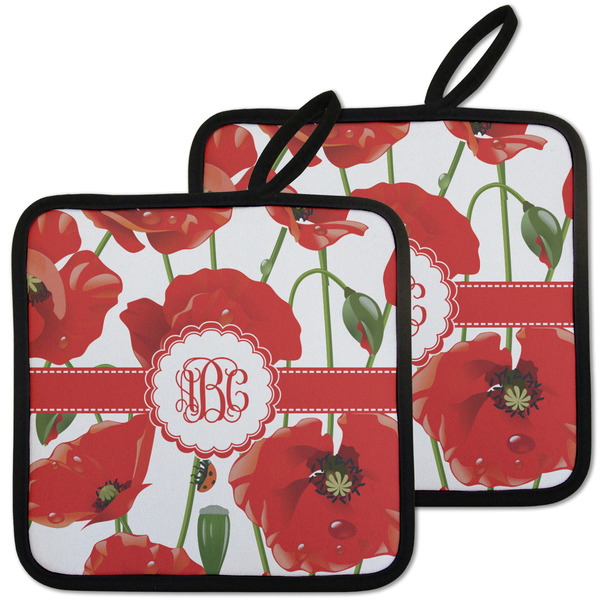 Poppies Pot Holders - Set of 2 MAIN