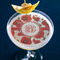 Poppies Printed Drink Topper - Large - In Context