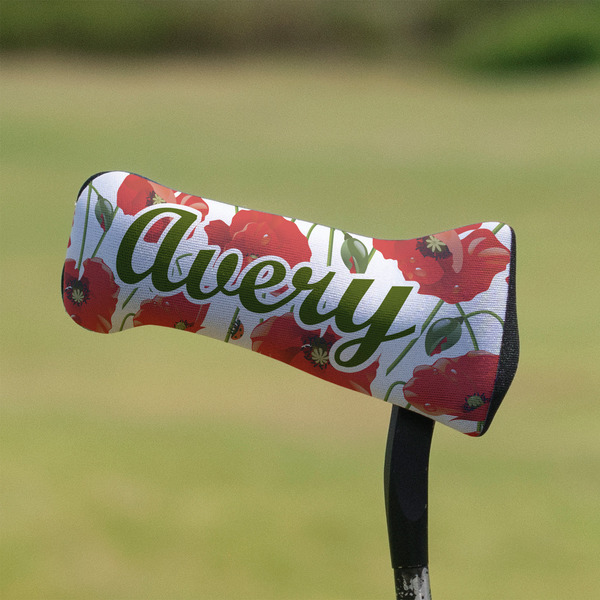 Poppies Putter Cover - On Putter