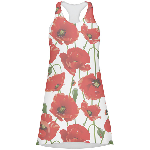 Custom Poppies Racerback Dress - Medium