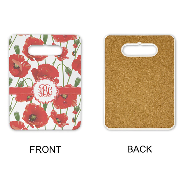 Poppies Rectangle Trivet with Handle - APPROVAL
