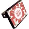 Poppies Rectangular Car Hitch Cover w/ FRP Insert (Angle View)