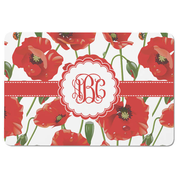Poppies Rectangular Fridge Magnet - FRONT