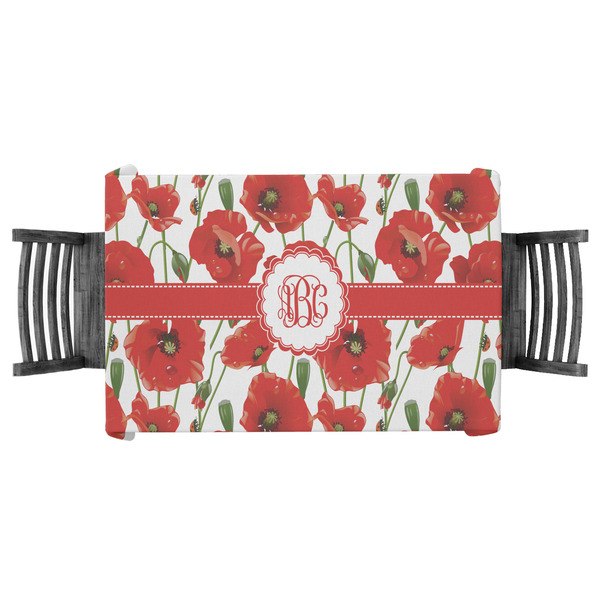 Custom Poppies Tablecloth - 58"x58" (Personalized)