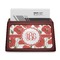 Poppies Red Mahogany Business Card Holder - Straight