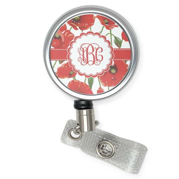 Custom Poppies Retractable Badge Reel (Personalized)