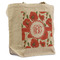 Poppies Reusable Cotton Grocery Bag - Front View