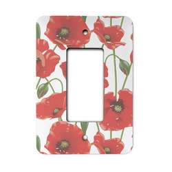 Poppies Rocker Style Light Switch Cover (Personalized)
