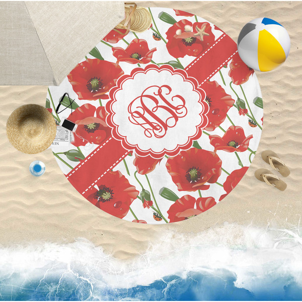 Poppies Beach Towel Lifestyle