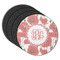 Poppies Round Coaster Rubber Back - Main