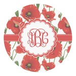 Poppies Round Decal - XLarge (Personalized)
