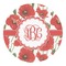 Poppies Round Decal