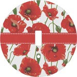 Poppies Round Light Switch Cover