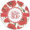 Poppies Round Mousepad - APPROVAL