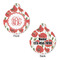 Poppies Round Pet Tag - Front & Back