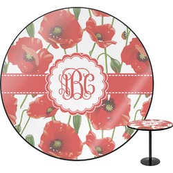 Poppies Round Table (Personalized)