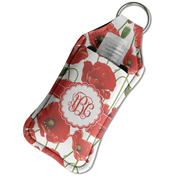 Poppies Sanitizer Holder Keychain - Large in Case