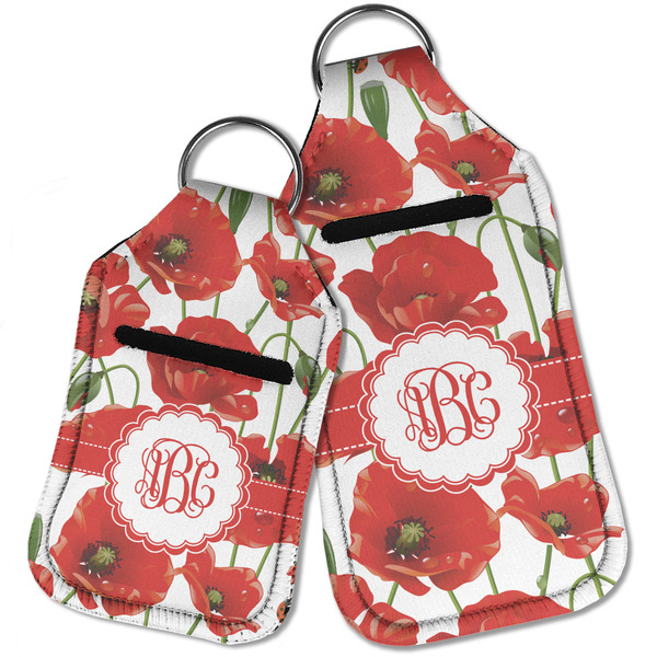 Poppies Sanitizer Holder Keychain - Parent Main