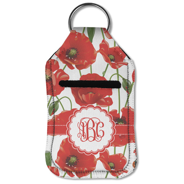 Poppies Sanitizer Holder Keychain - Small (Front Flat)