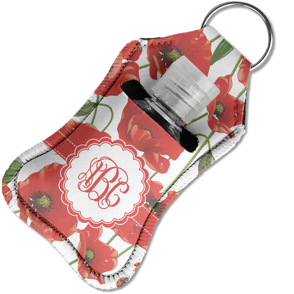 Poppies Sanitizer Holder Keychain - Small in Case