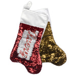 Poppies Reversible Sequin Stocking (Personalized)