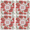 Poppies Set of 4 Sandstone Coasters - See All 4 View